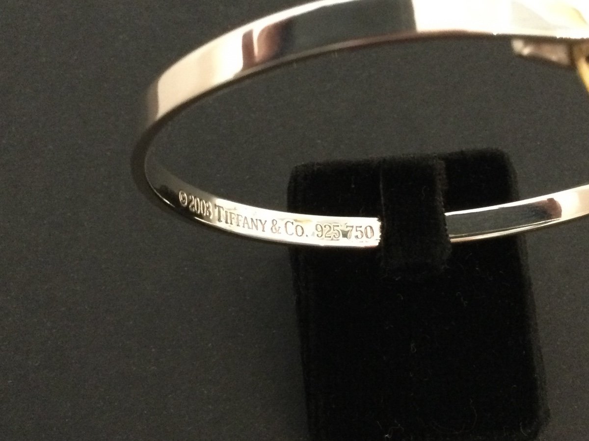 Bracelet Argent Et Or jaune Tiffany Et Co-photo-4