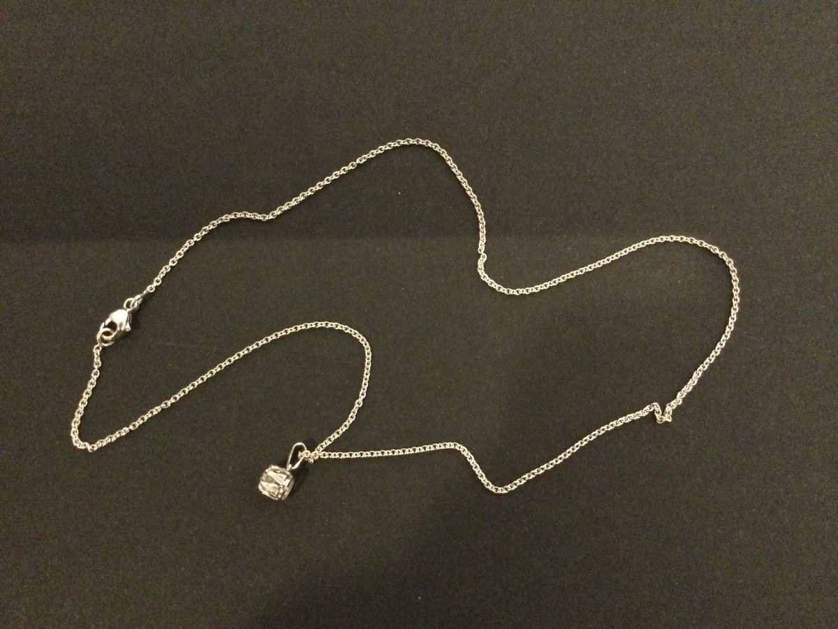 White Gold Diamond Choker-photo-2