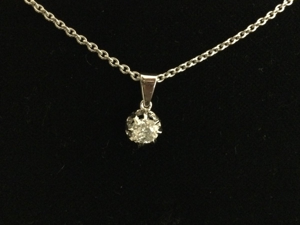 White Gold Diamond Choker