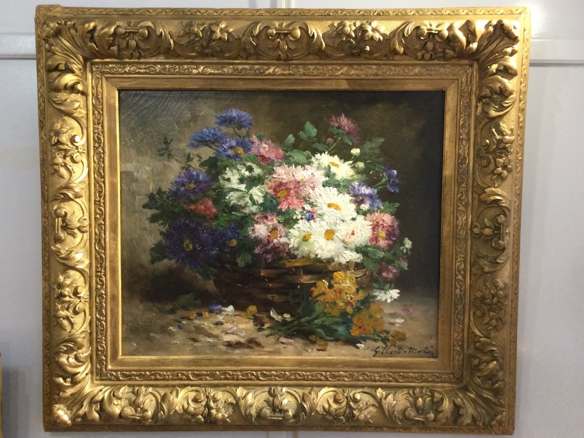 Panier De Fleurs De Charles Gilbert Martin