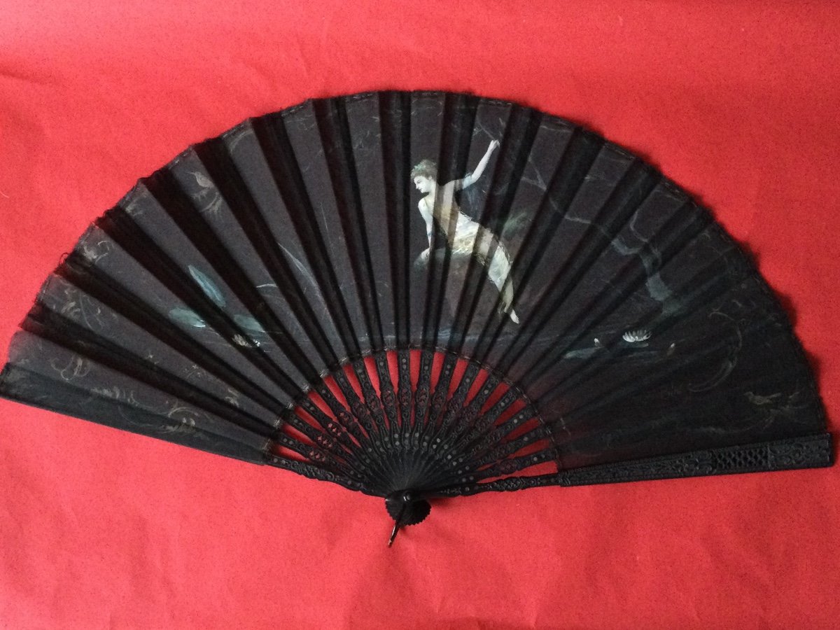 Nap Lll Hand Painted Silk Fan-photo-5