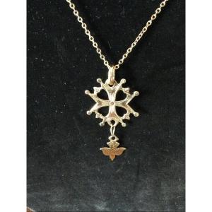 Huguenot Cross In Yellow Gold