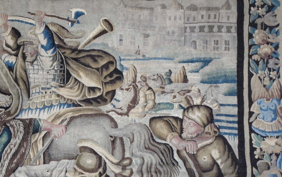 Tapisserie de Felletin histoire d'Alexandre le Grand - Le passage du Granique-photo-3