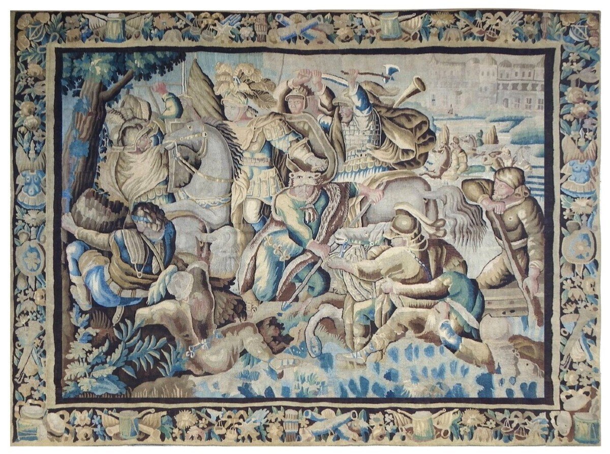 Tapisserie de Felletin histoire d'Alexandre le Grand - Le passage du Granique