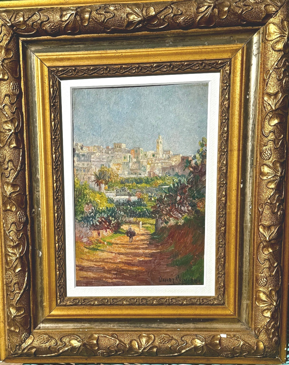 Vue D’un Village En Tunisie Par Omer Coppens 
