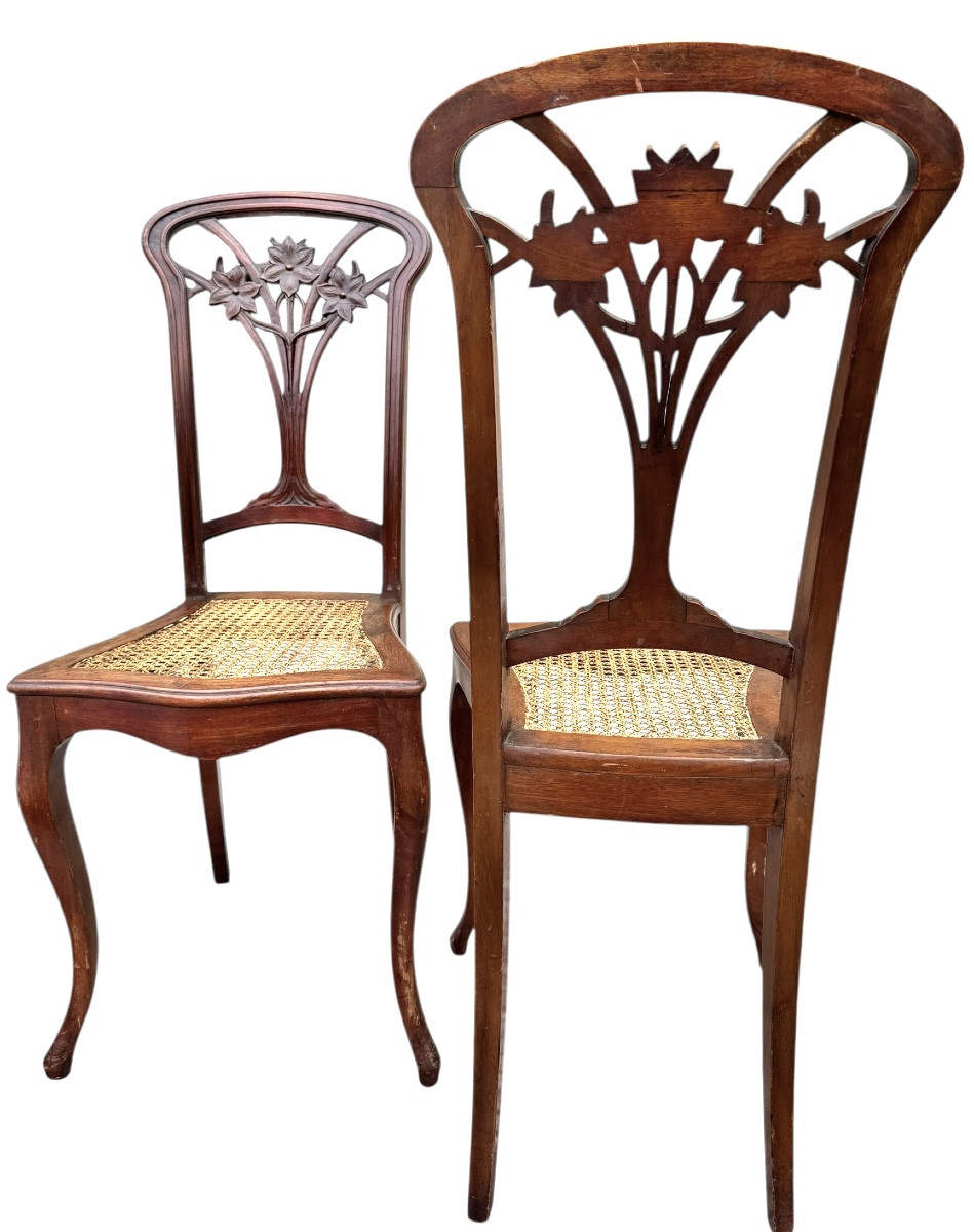 Pair Of Art Nouveau Chairs -photo-3