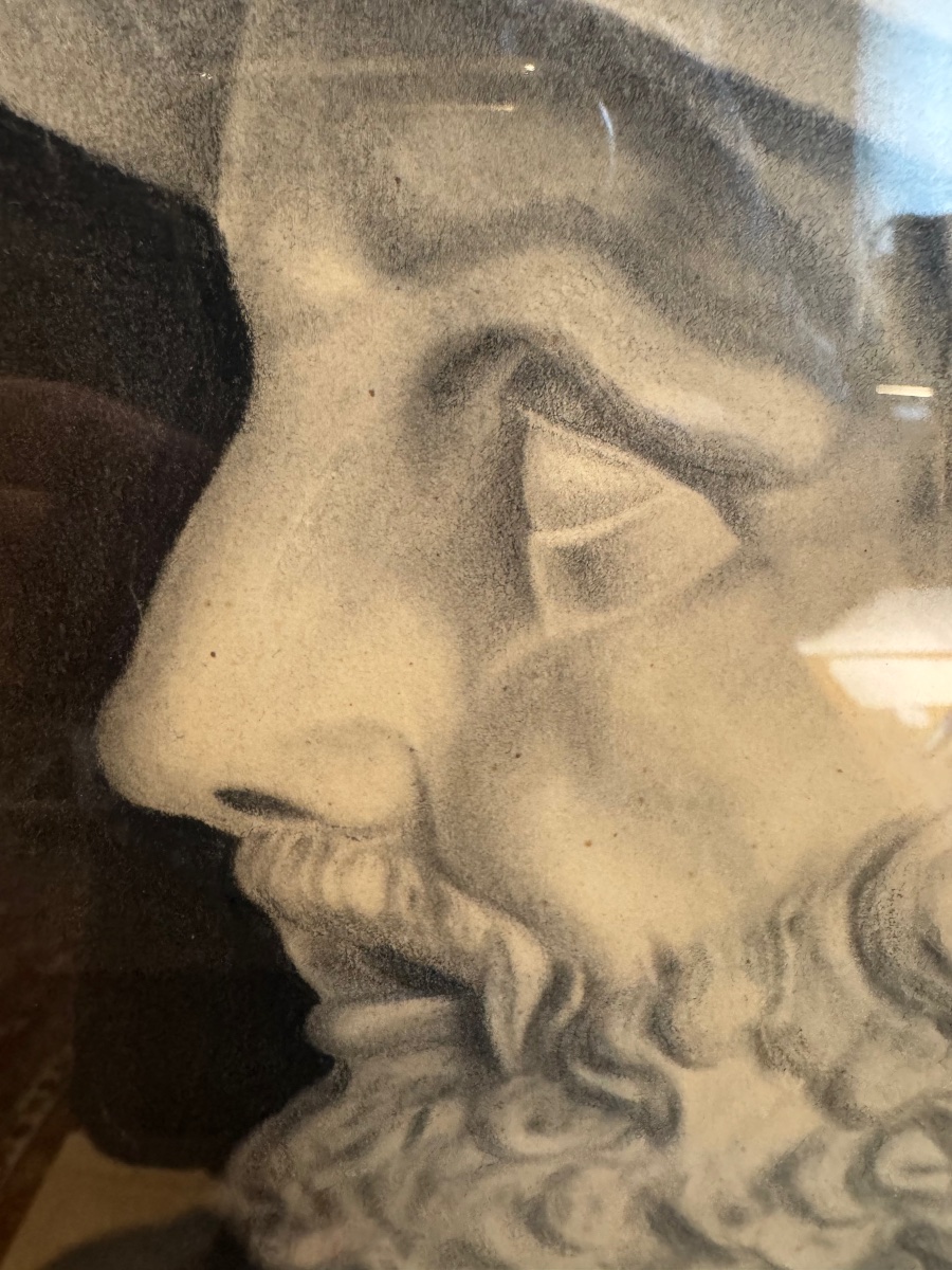 Portrait du buste de Menelas roi de Sparte de la mythologie grecque -photo-2