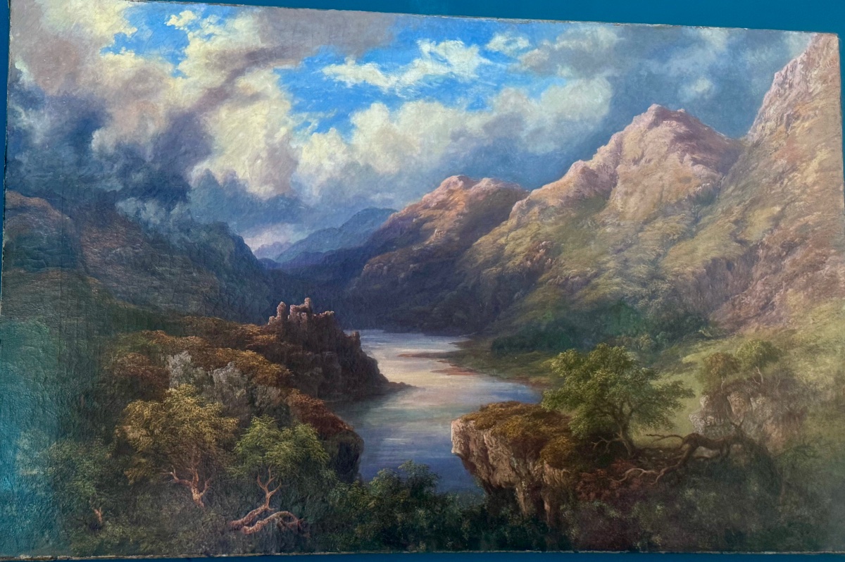 View Of A Ruined Castle In A Scottish Landscape. Mcneil Robert Mcleay (scottish, 1802–1878)-photo-3