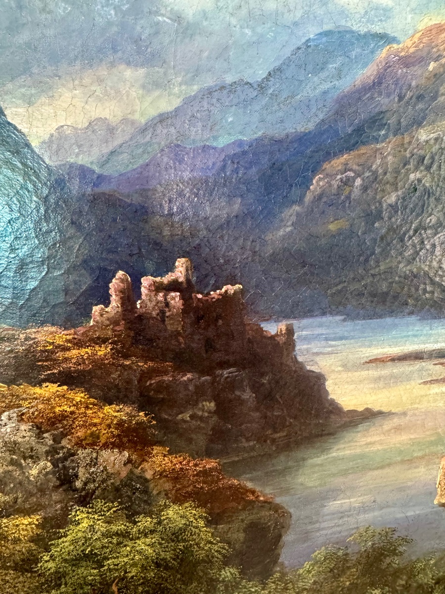 View Of A Ruined Castle In A Scottish Landscape. Mcneil Robert Mcleay (scottish, 1802–1878)-photo-4