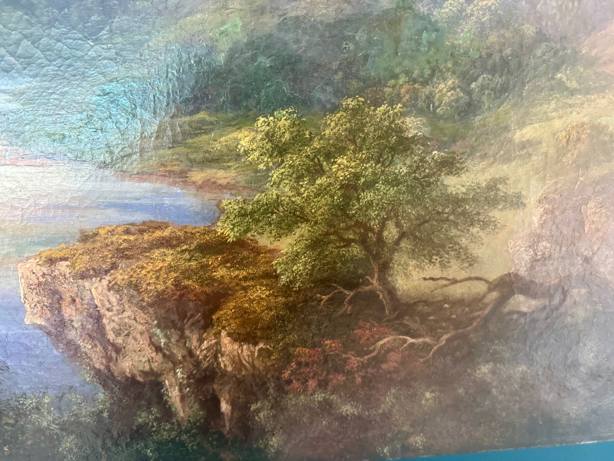 View Of A Ruined Castle In A Scottish Landscape. Mcneil Robert Mcleay (scottish, 1802–1878)-photo-1