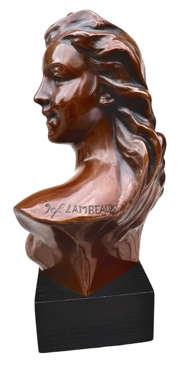 Bronze Bust Of A Young Woman -photo-2