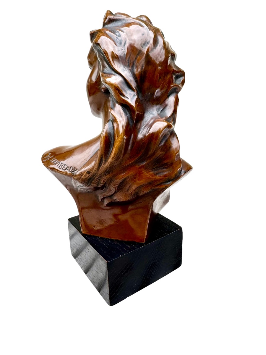 Bronze Bust Of A Young Woman -photo-3