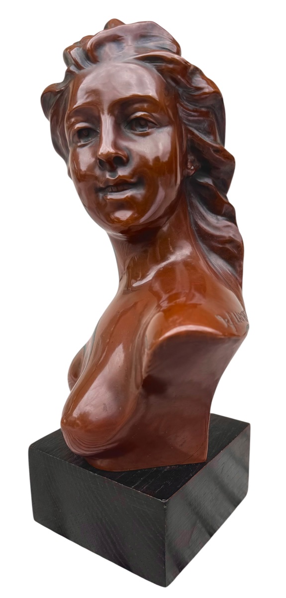 Bronze Bust Of A Young Woman 
