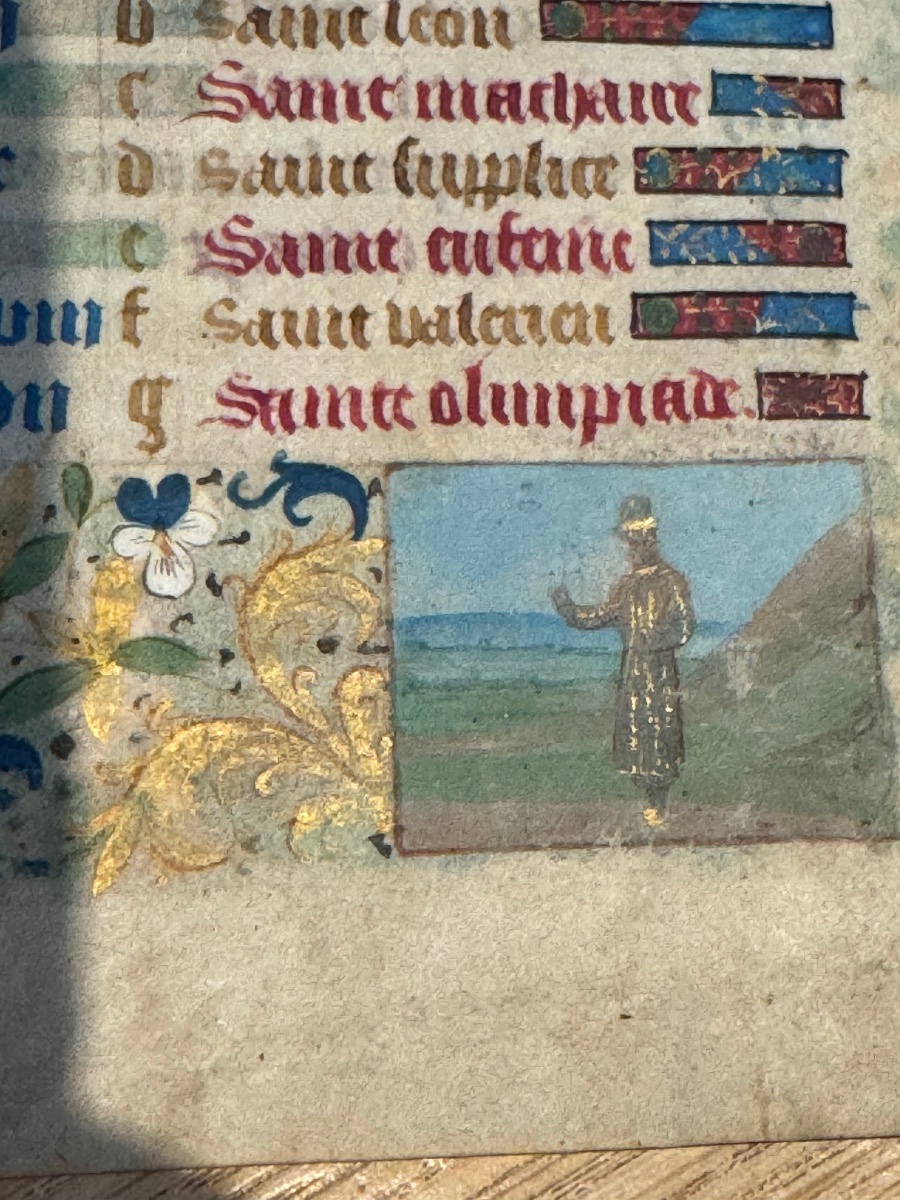 An Illuminated Page From A 15th Or 16th-century Book Of Hours -photo-1