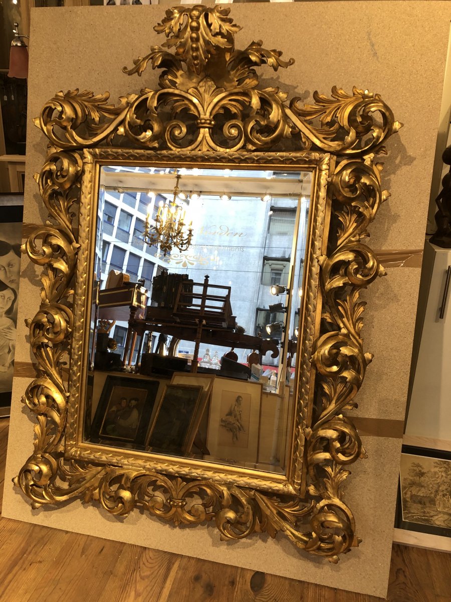 Italian Mirror 19th Century-photo-1