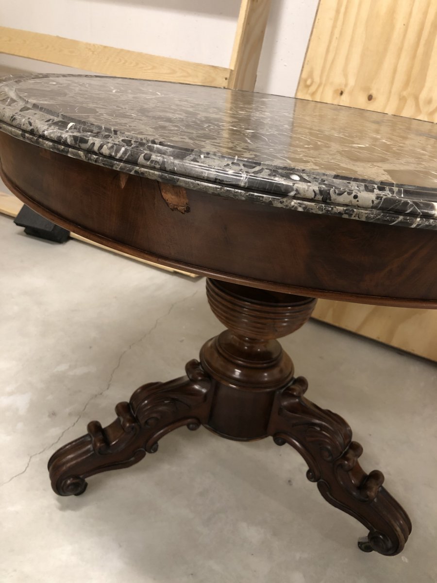 Napoleon III Pedestal Table-photo-3