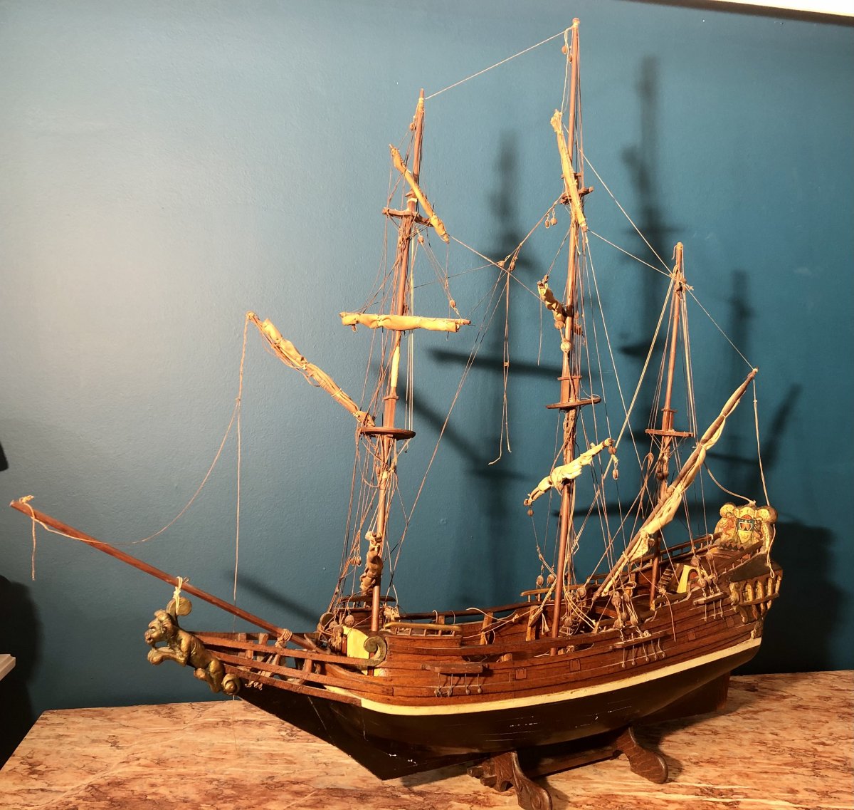 Miniature Three Mast Boat