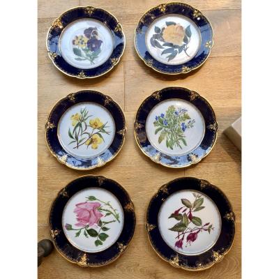 Series Of Six Hand Painted Plates