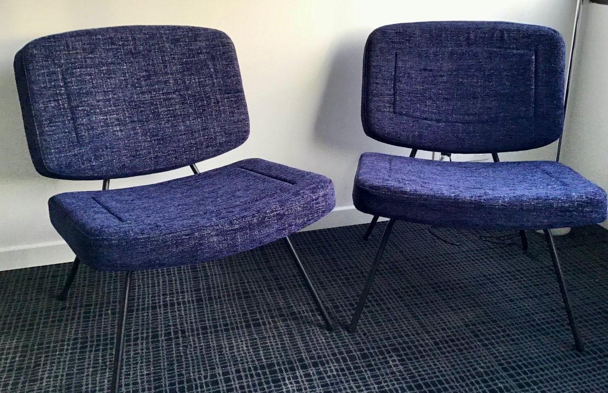 Pair Of Armchairs Cm190 Pierre Paulin