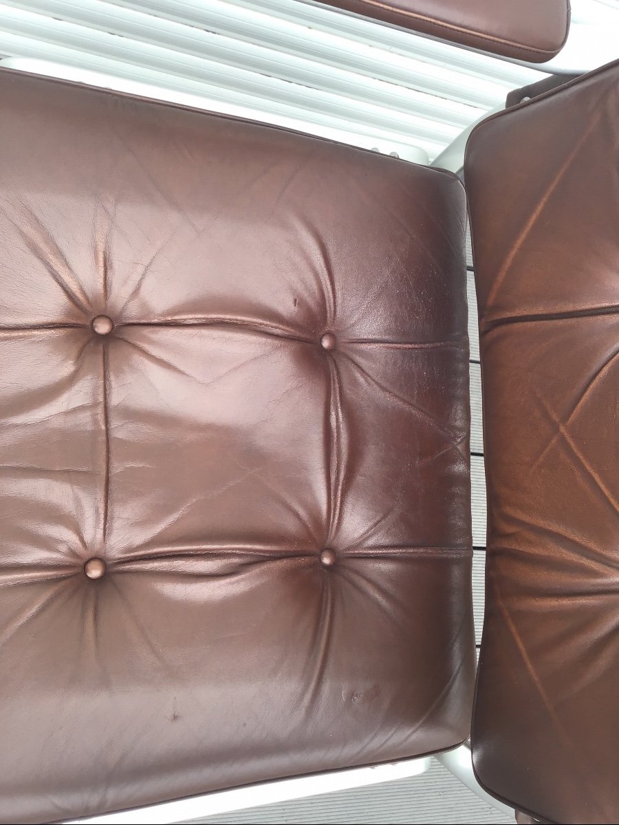 Mondo Leather Armchair By Karl Erik Ekselius-photo-2