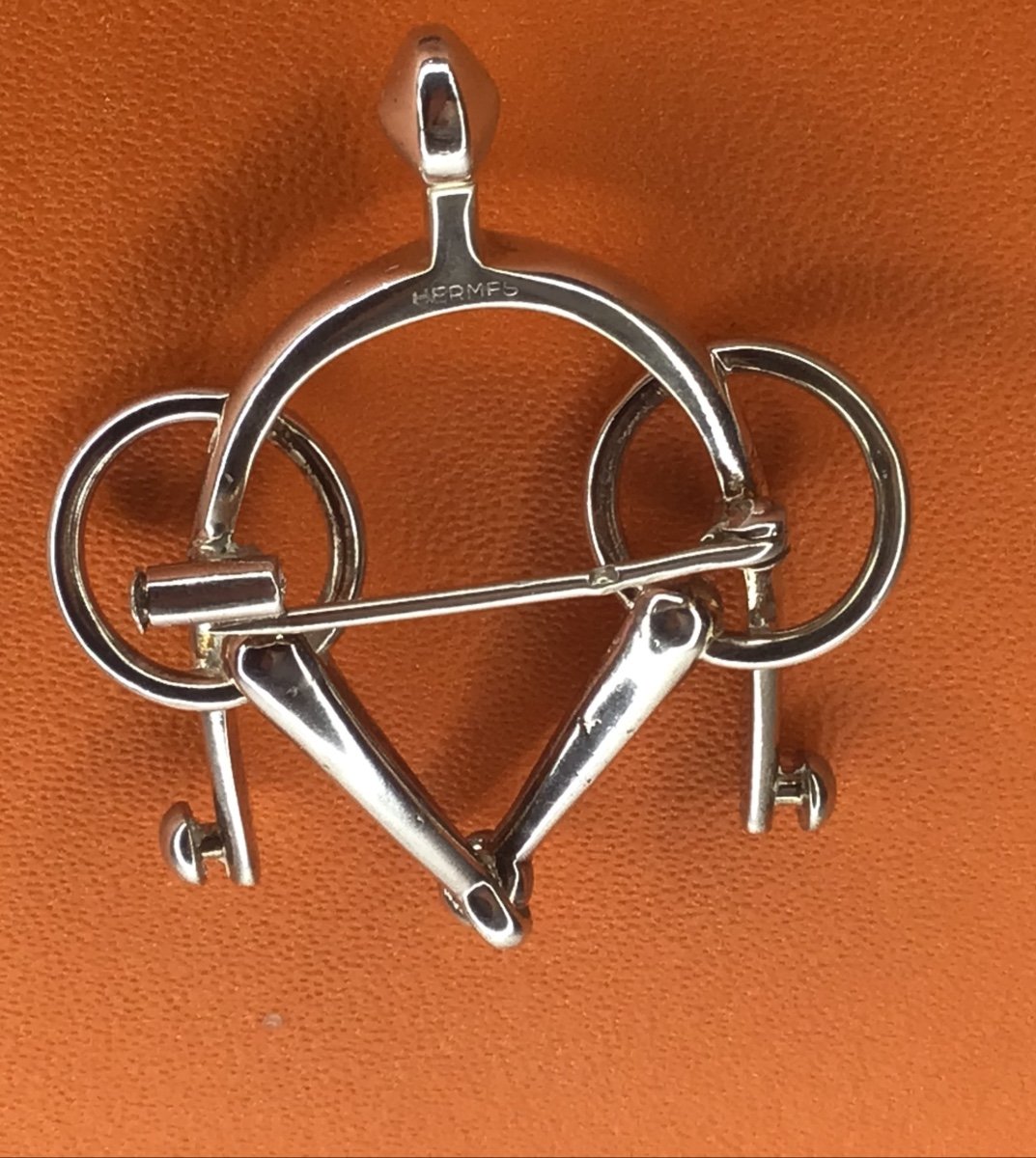 Broche Vintage  Hermès En Argent -photo-1