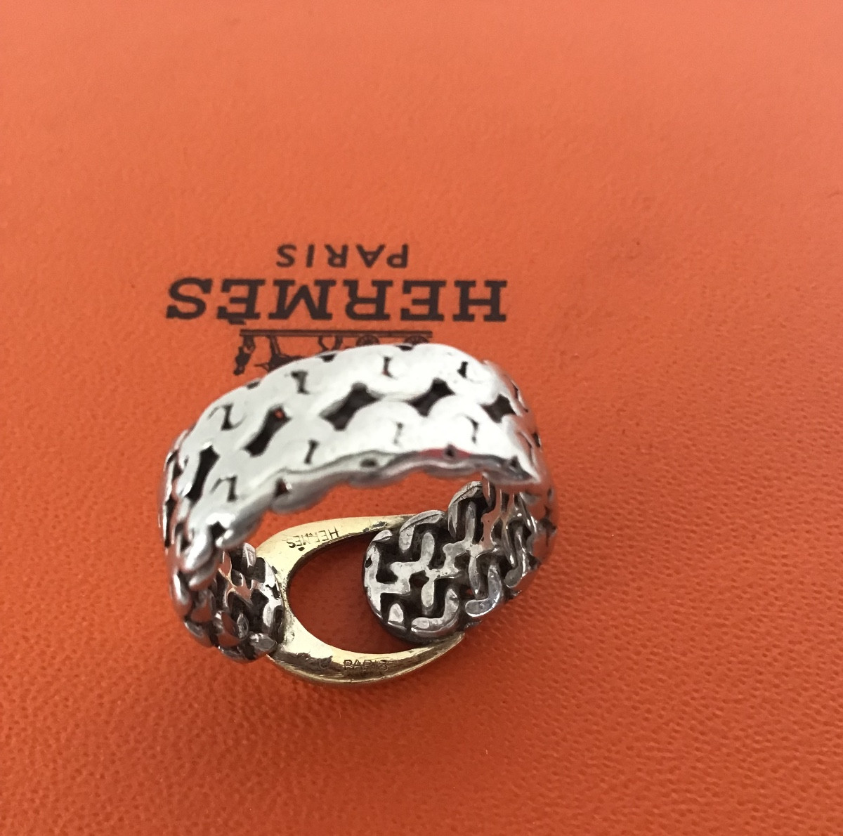 Bague vintage HERMÈS 1960/70-photo-3