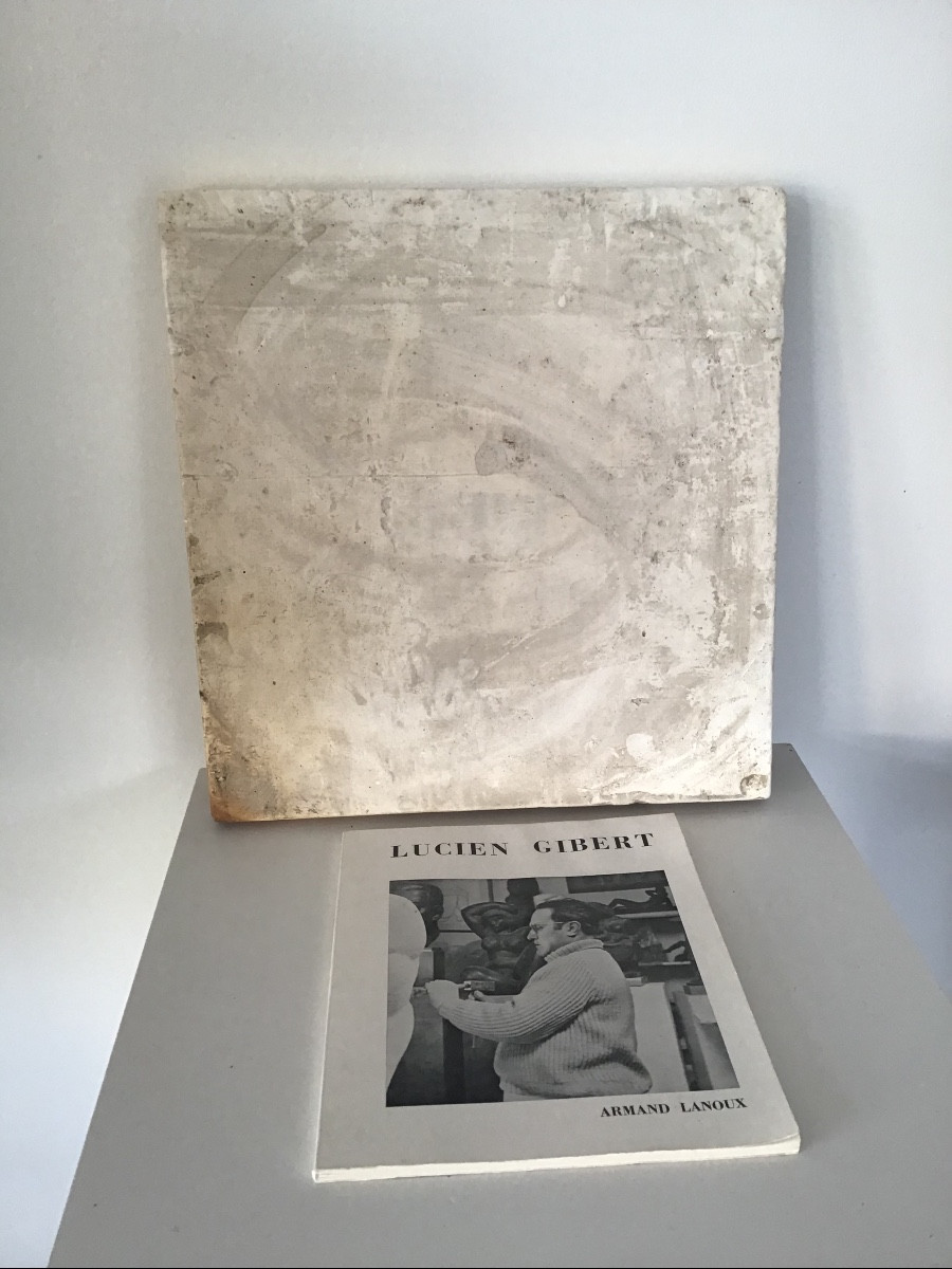 Sculpture bas relief  sirène signée L. GIBERT-photo-1
