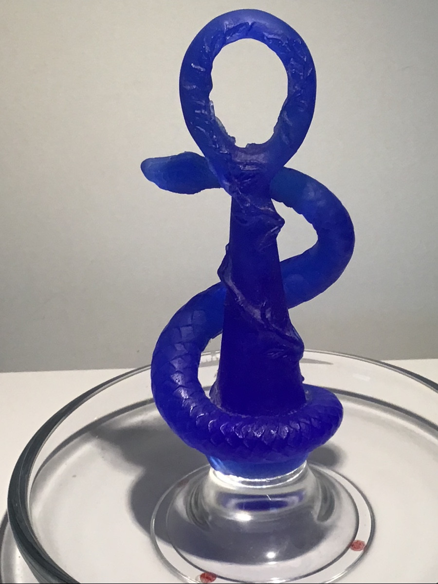 Sculpture en forme de caducée Daum-photo-2