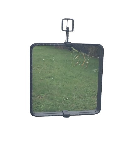 Large Brutalist Wrought Iron Mirror Circa 1960/70