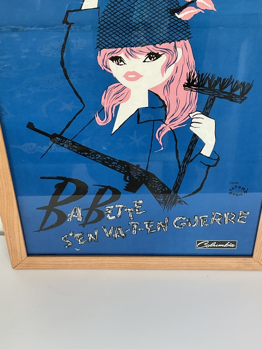 Paire d’affiches originales Brigitte Bardot pour le film Babette s’en va en guerre 1959-photo-3