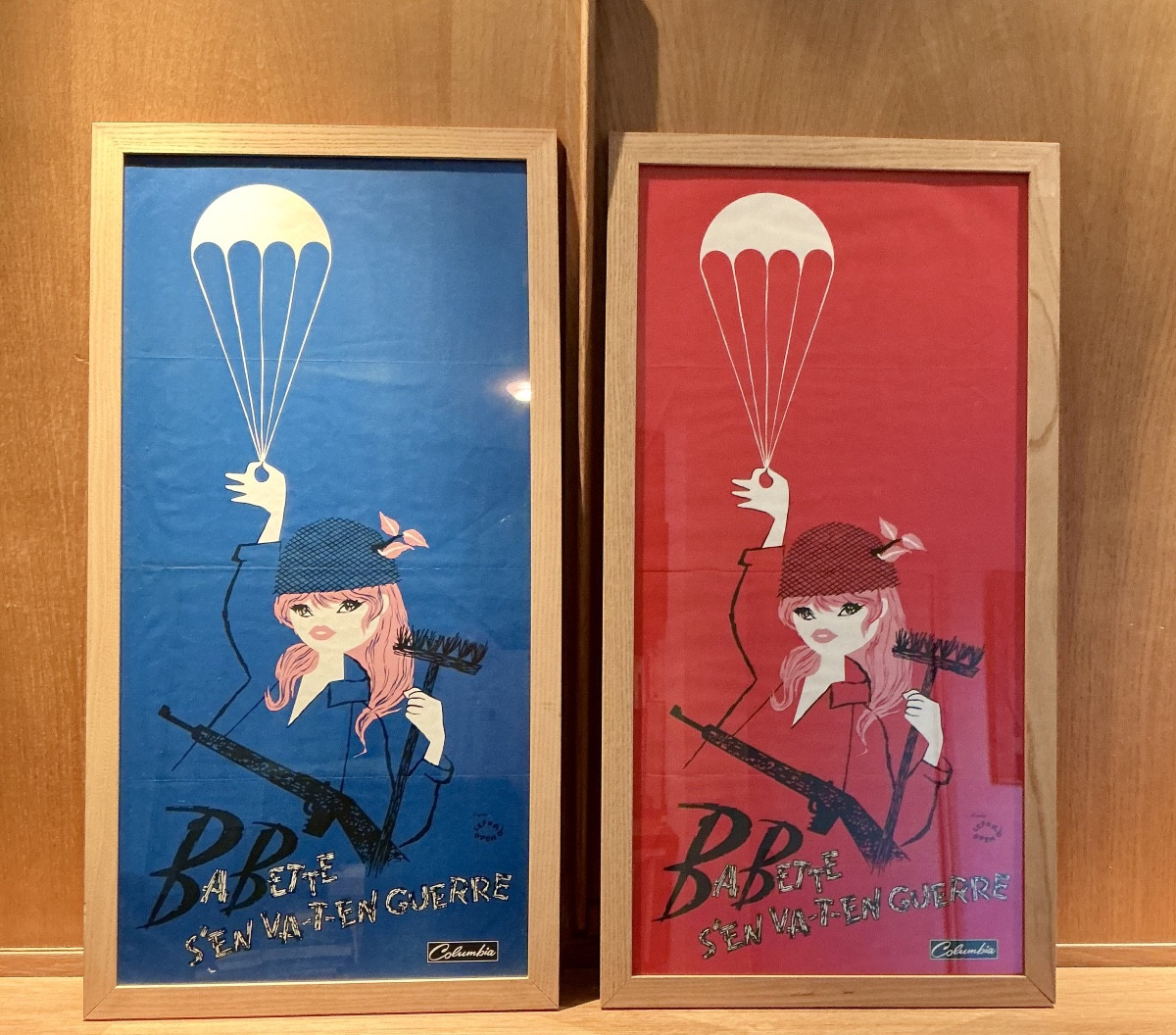 Paire d’affiches originales Brigitte Bardot pour le film Babette s’en va en guerre 1959