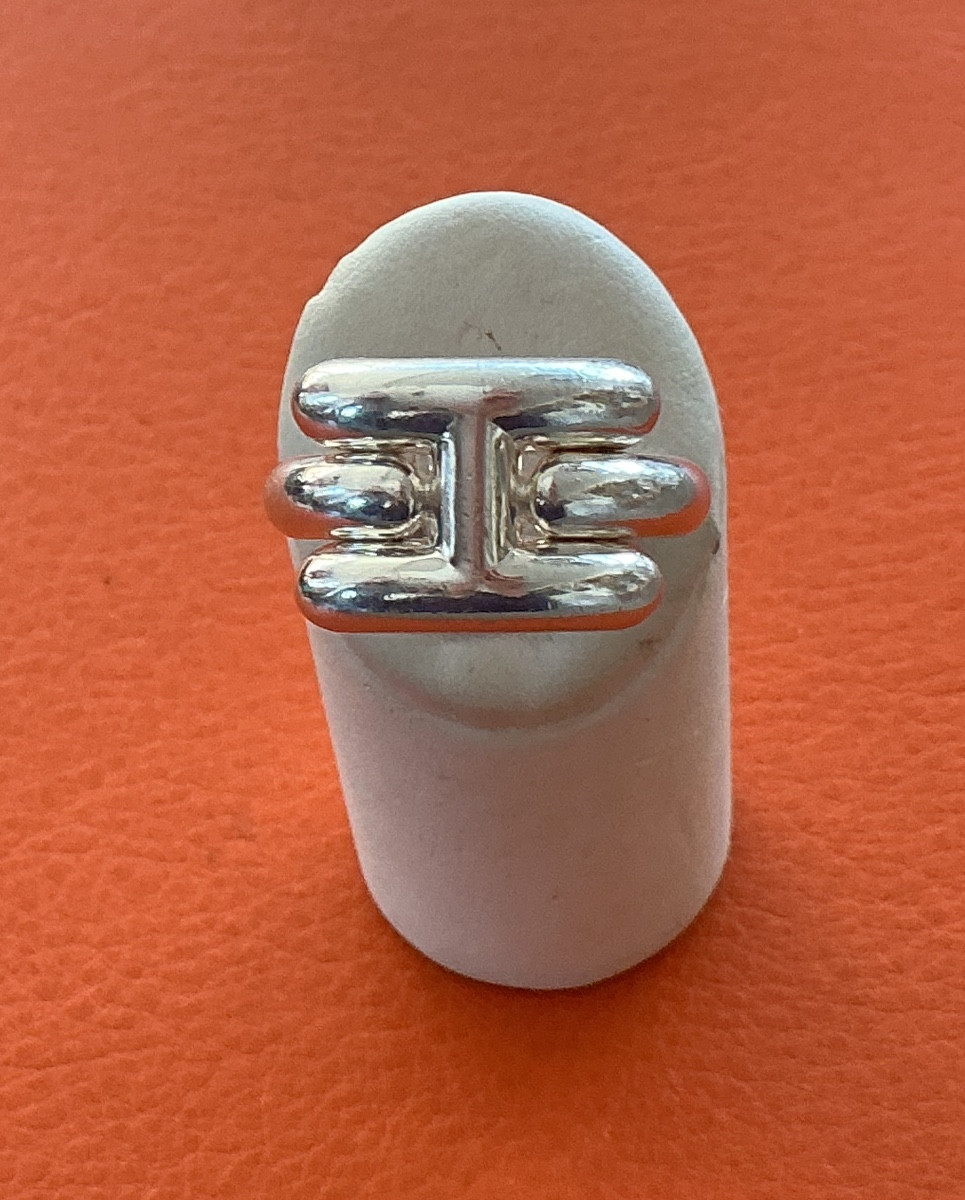 Bague HERMES vintage en argent
