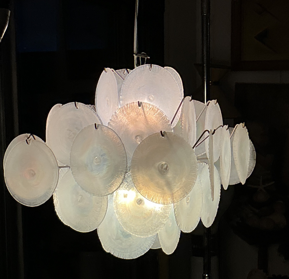 Large Murano Chandelier Designed By Carlo Nason 1960/70-photo-2