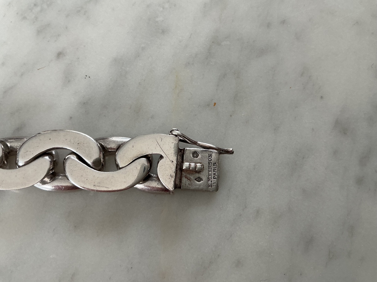 Montre argent vintage OBREY design E. MEERSON-photo-3