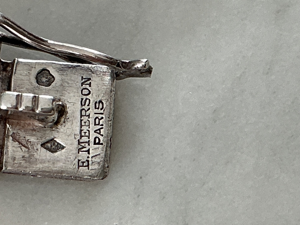 Montre argent vintage OBREY design E. MEERSON-photo-4