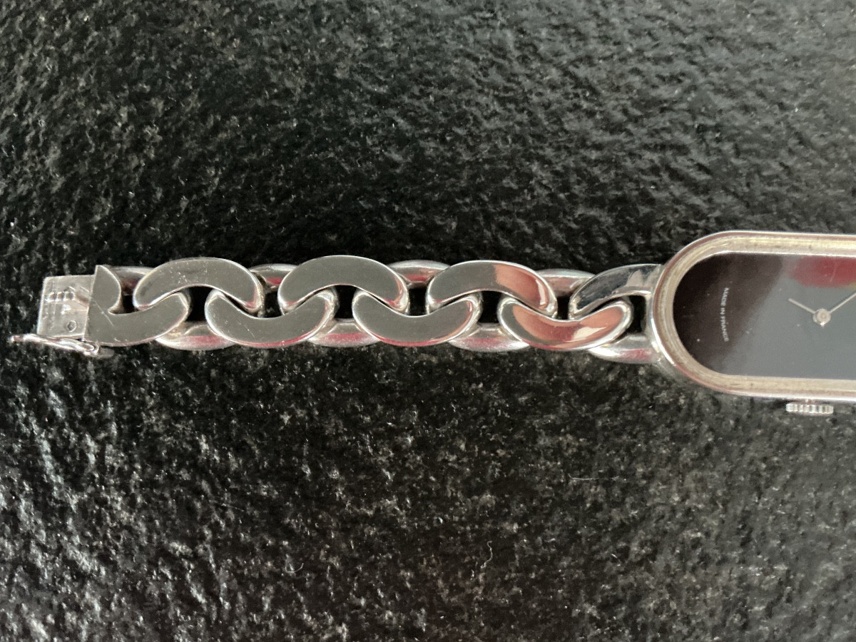 Montre argent vintage OBREY design E. MEERSON-photo-2