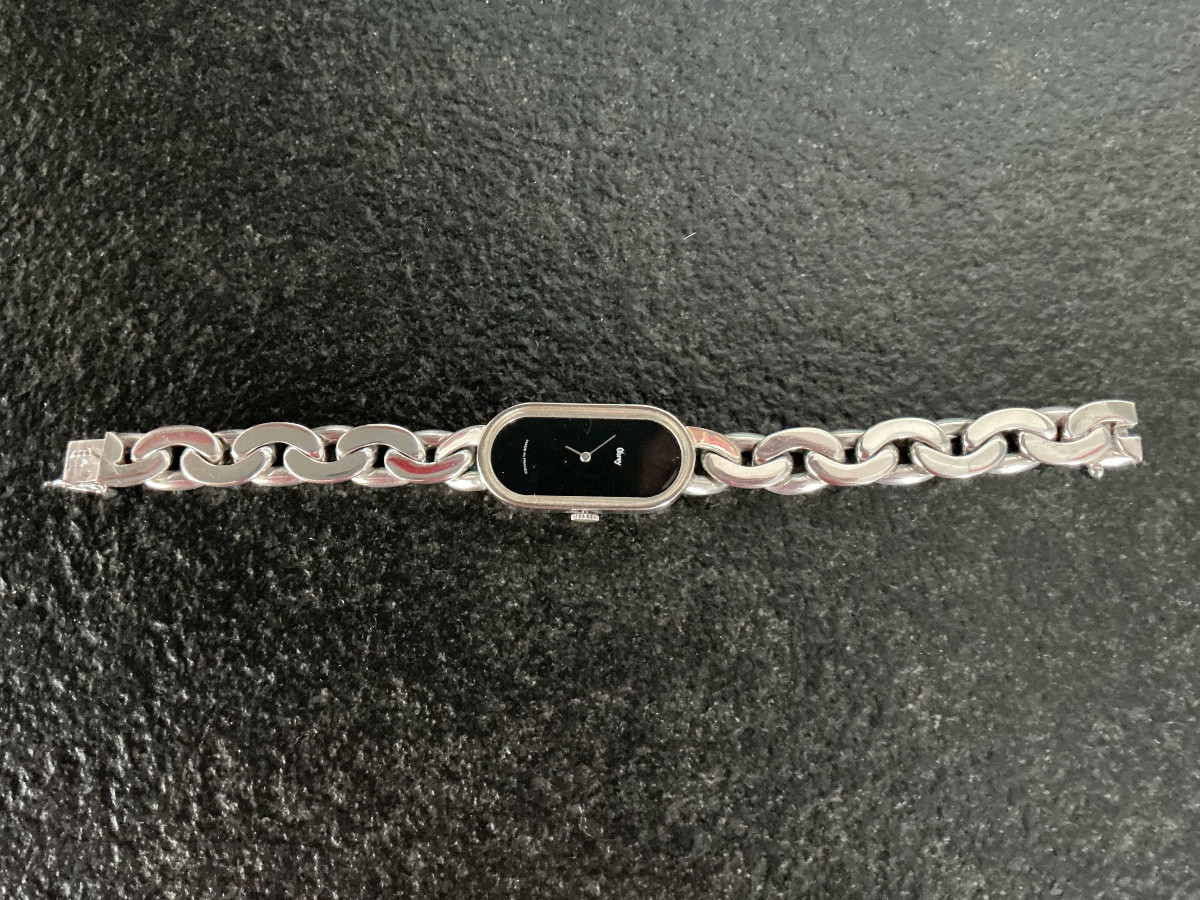 Montre argent vintage OBREY design E. MEERSON-photo-3