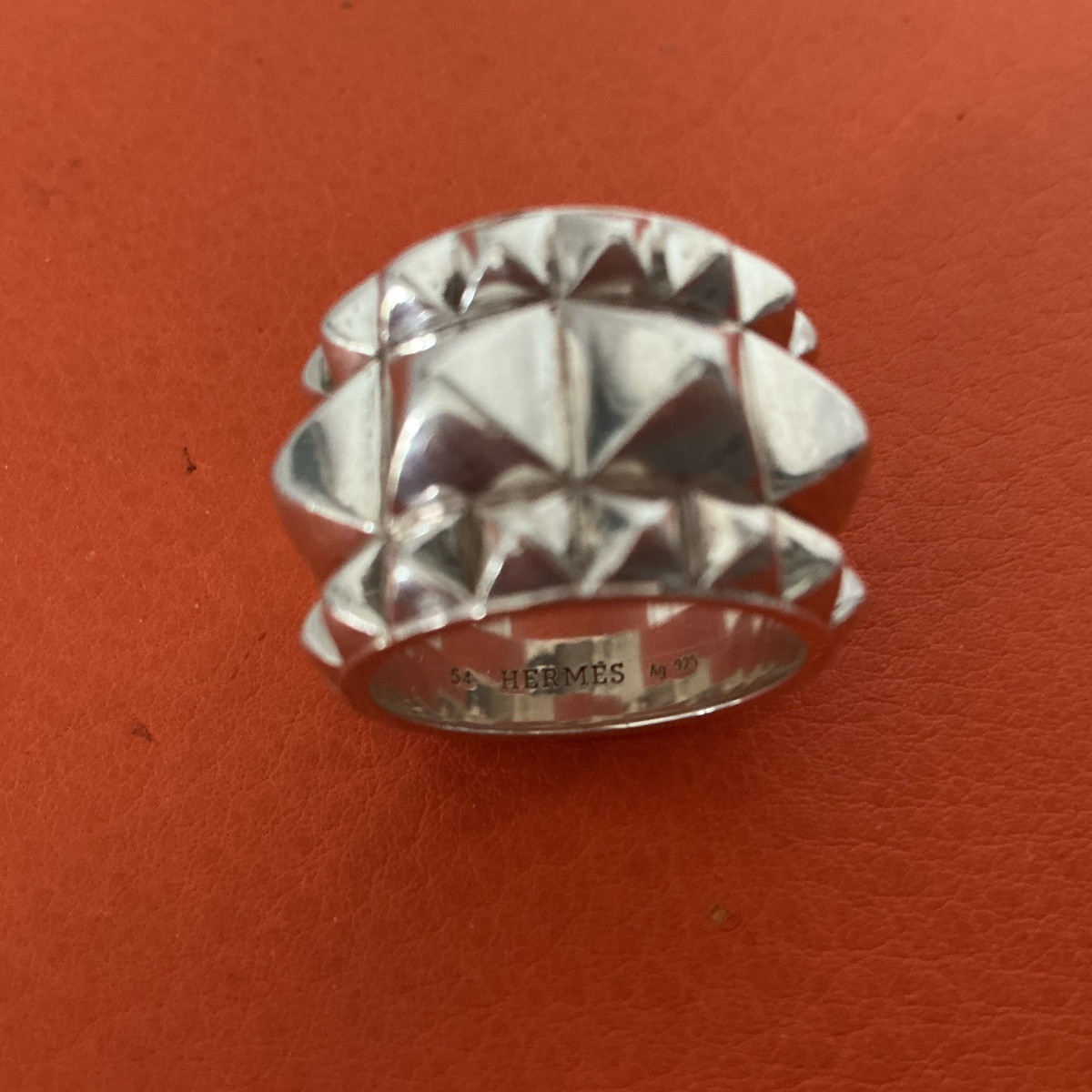 Bague HERMES en argent Espionne -photo-3