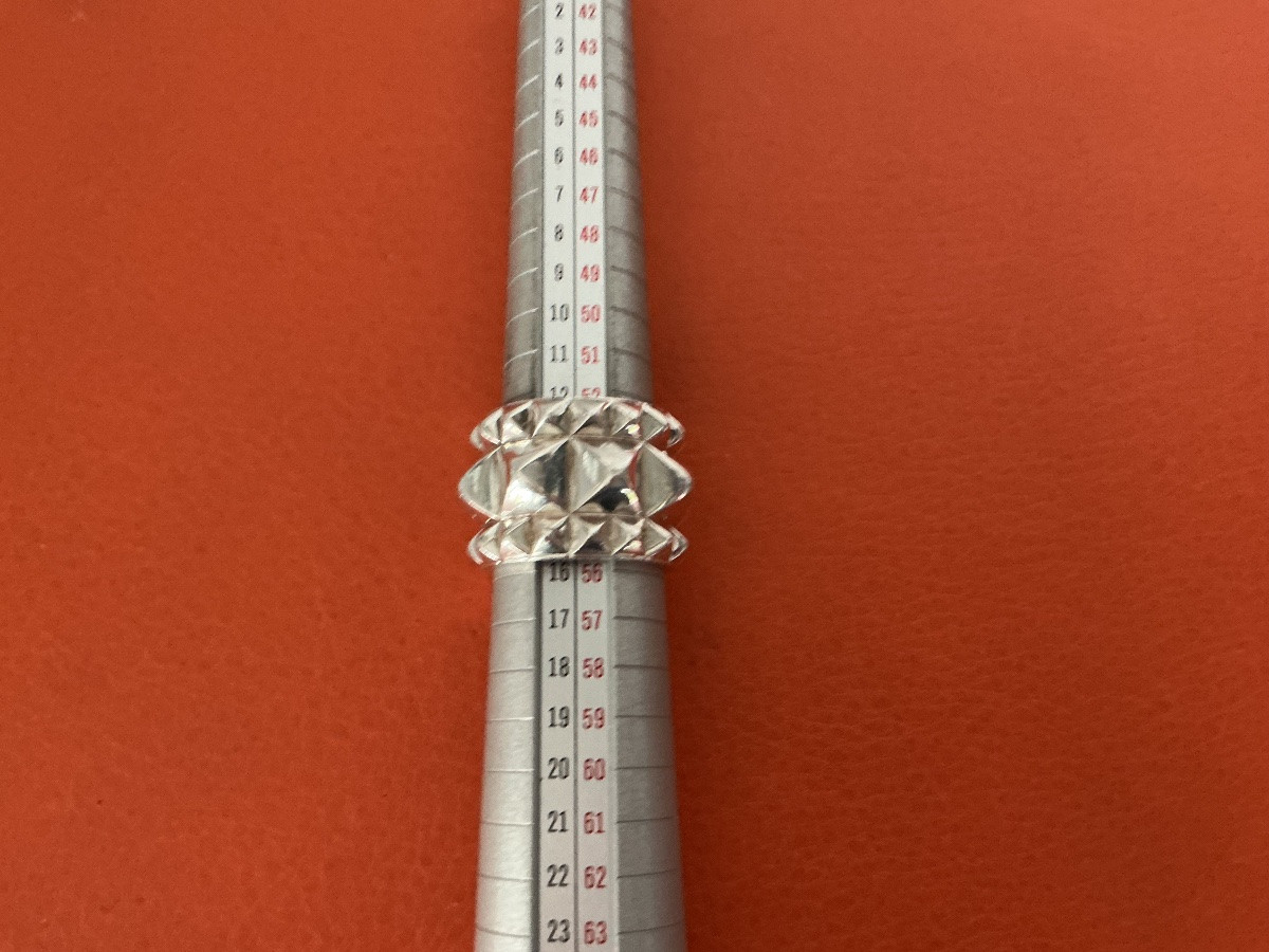 Bague HERMES en argent Espionne -photo-5