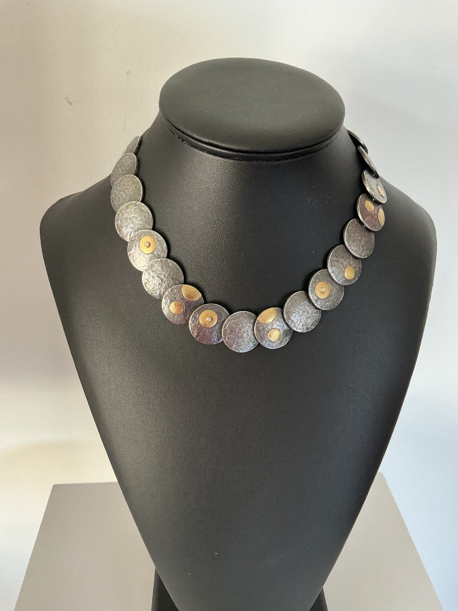 Parure en argent, or? et diamants vintage-photo-2