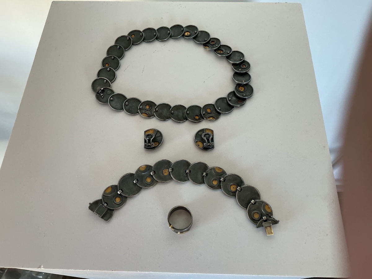 Parure en argent, or? et diamants vintage-photo-1