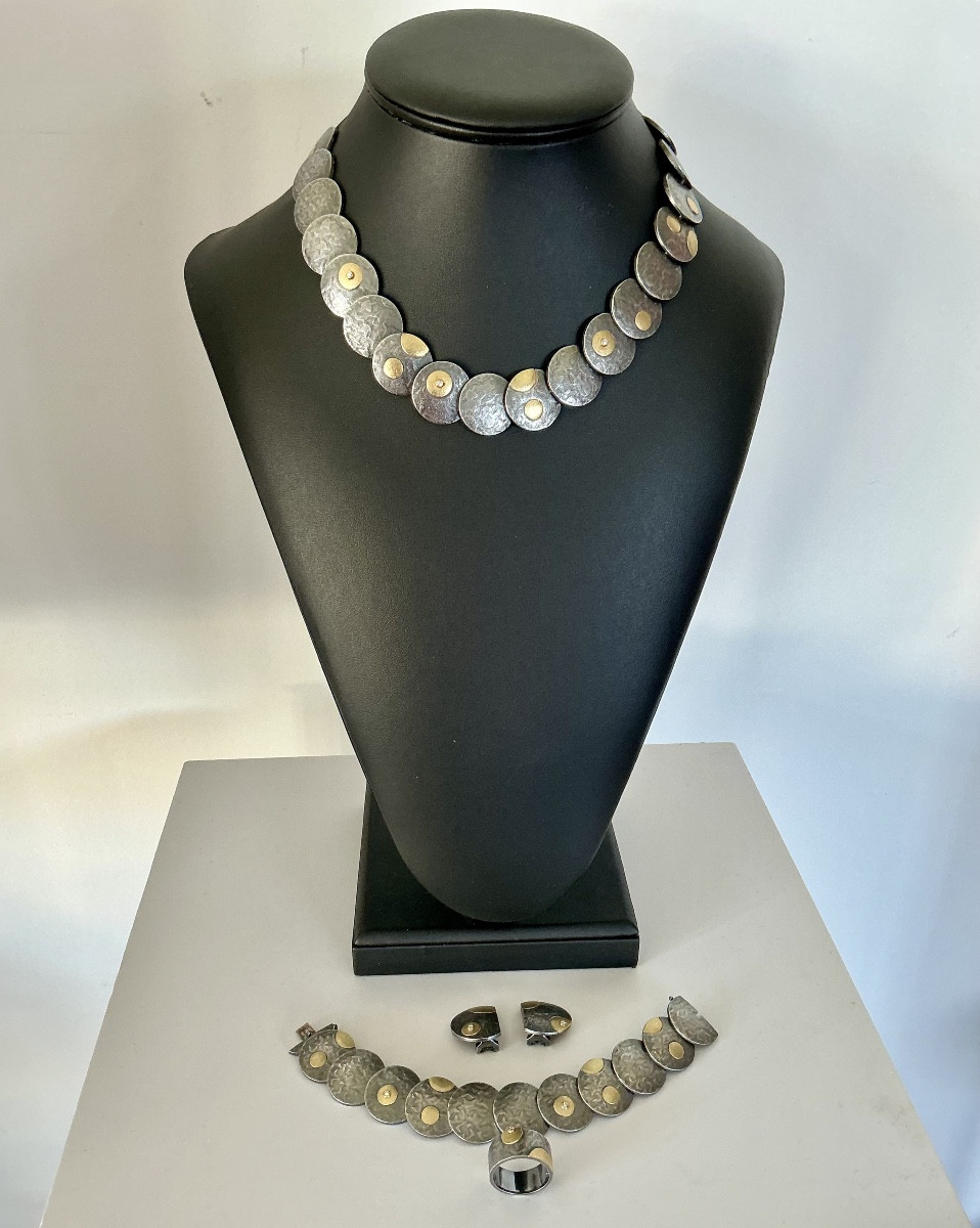 Parure en argent, or? et diamants vintage