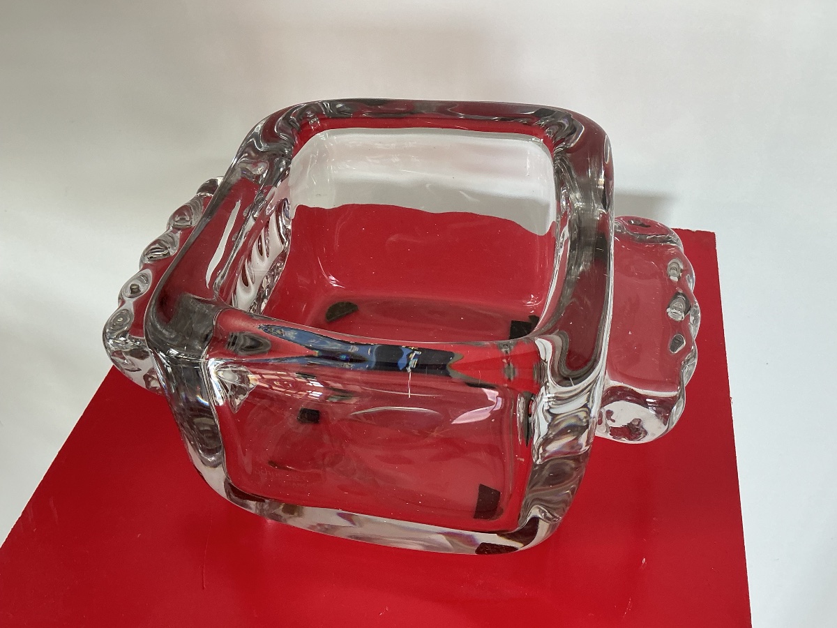 Pièce en verre ART DECO signée SCHNEIDER -photo-3