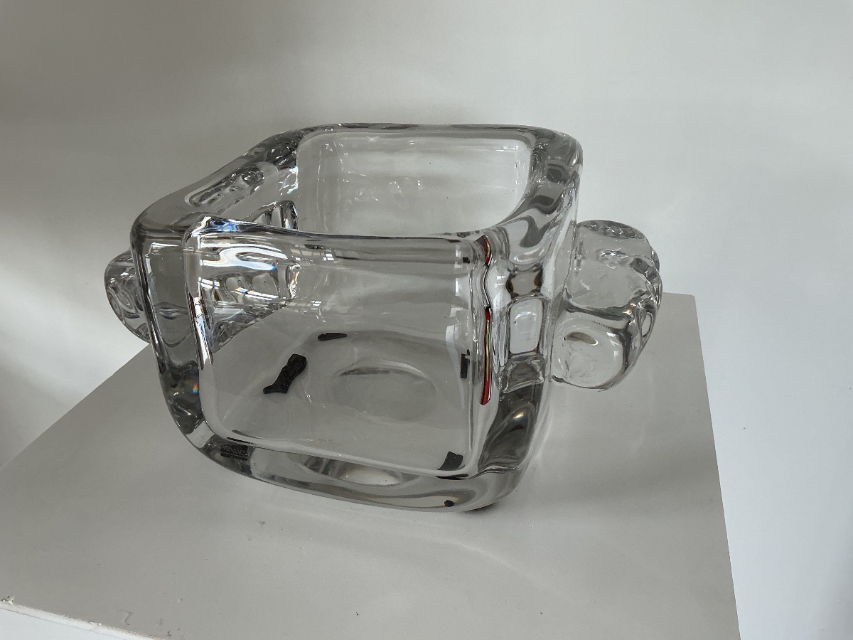 Pièce en verre ART DECO signée SCHNEIDER -photo-1