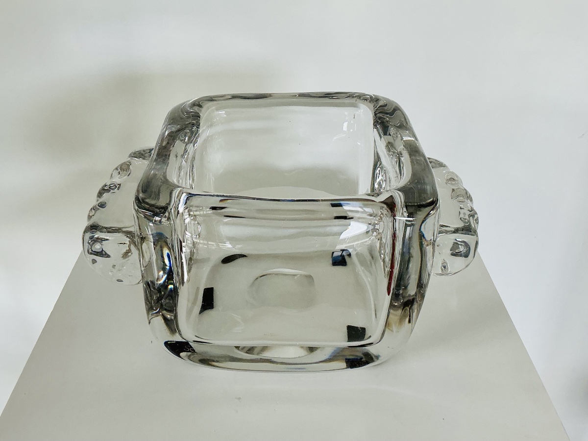 Pièce en verre ART DECO signée SCHNEIDER 