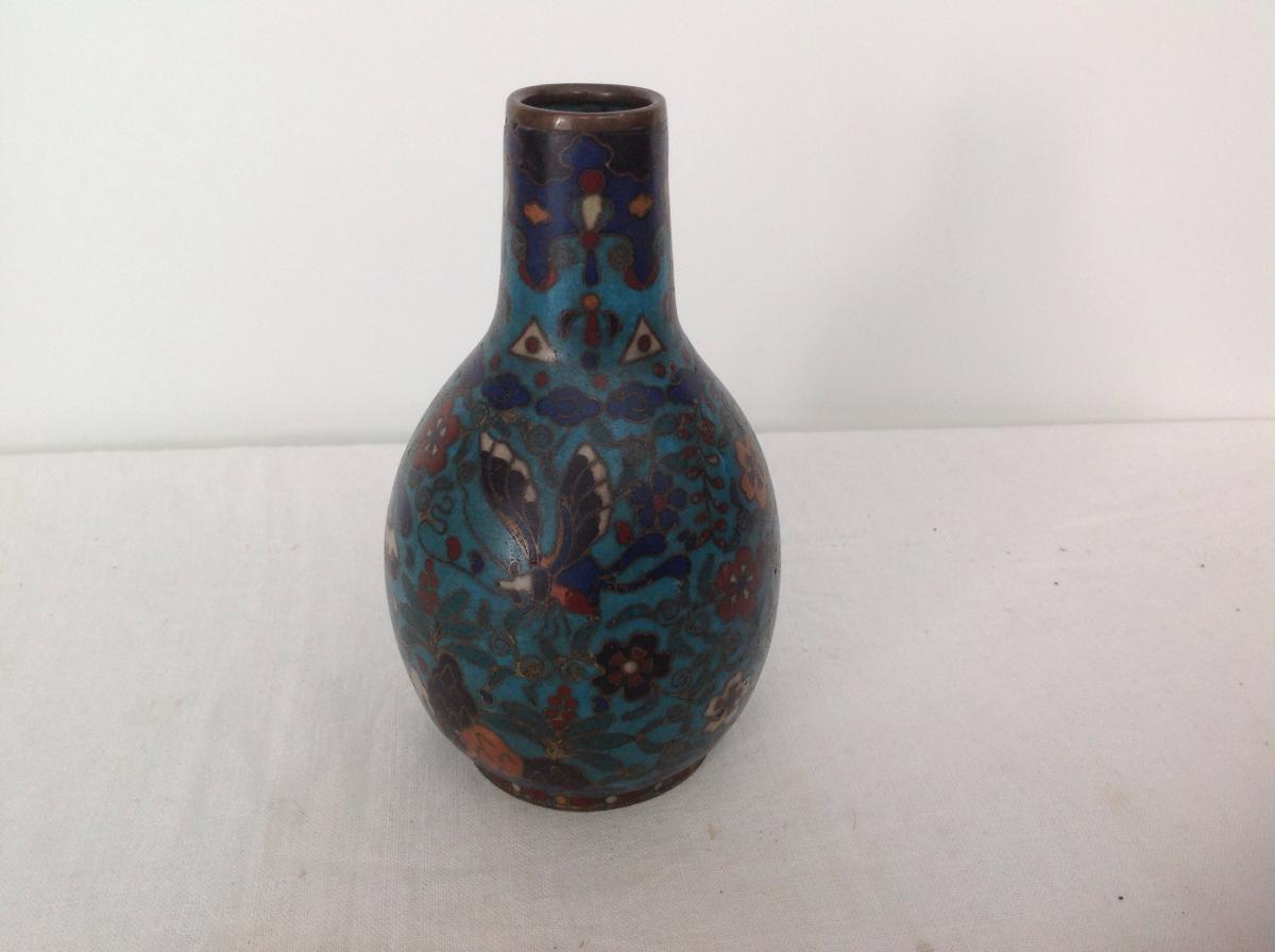 Vase In Cloisonne XIX Email