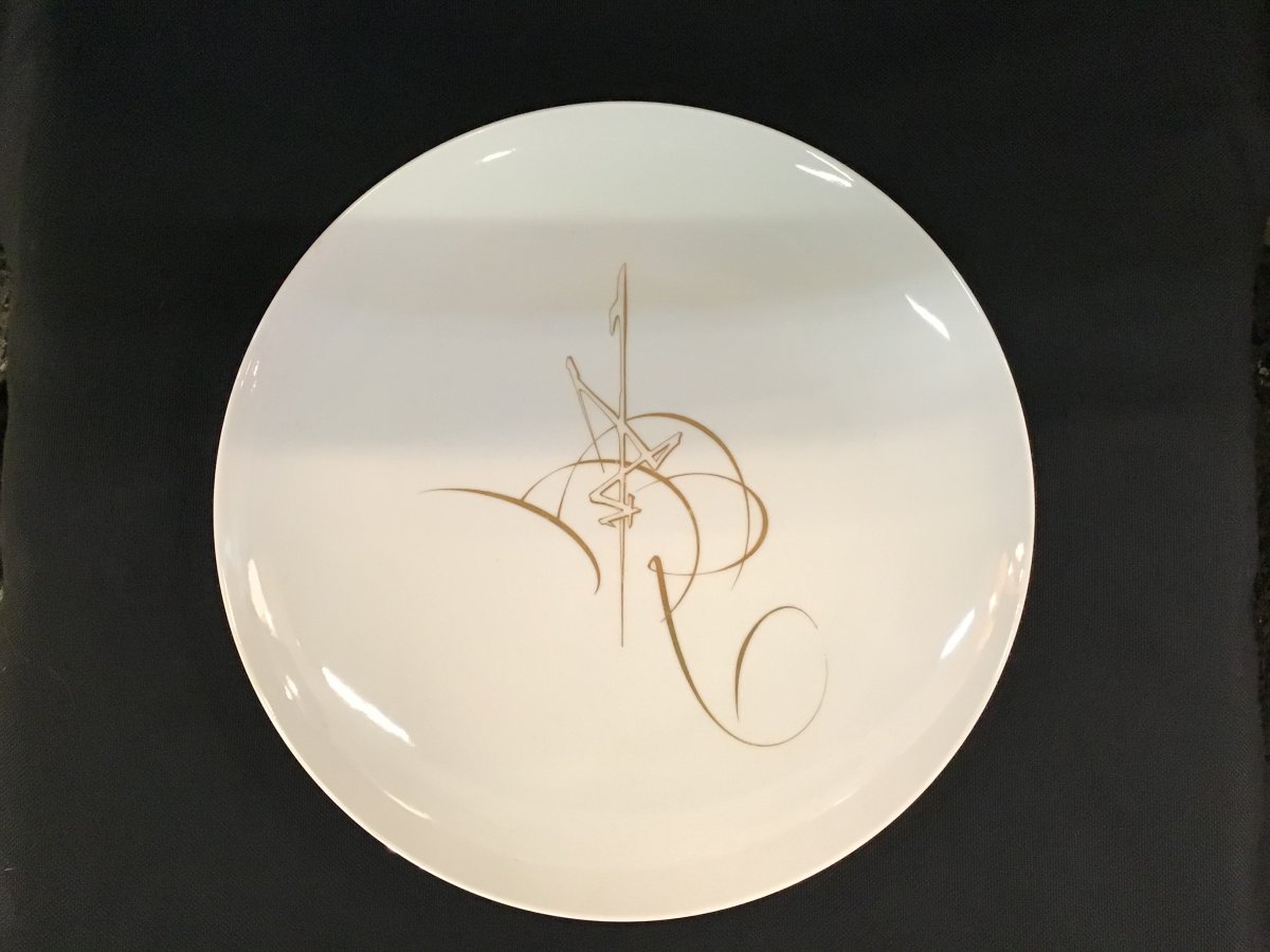 Georges Mathieu Plate For Sevres