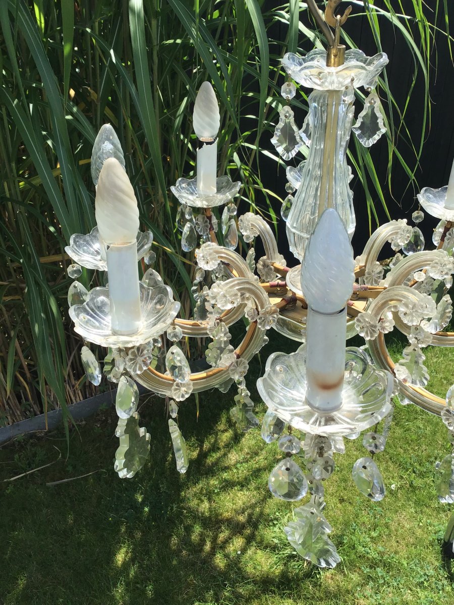 Crystal Chandelier Early XX-photo-3