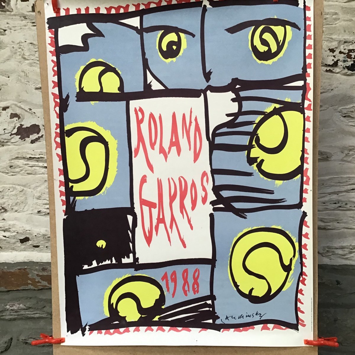 Lot De 7 Affiches Anciennes Rolland Garros