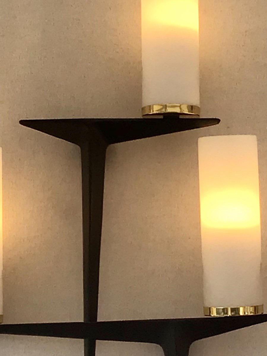 Large Wall Lamp Arlus 1950-photo-2